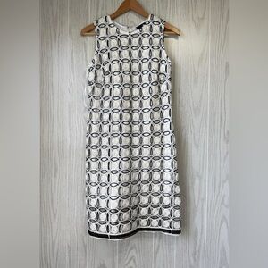Just Taylor White & Black Gorgeous Mini Dress Size 4 EUC